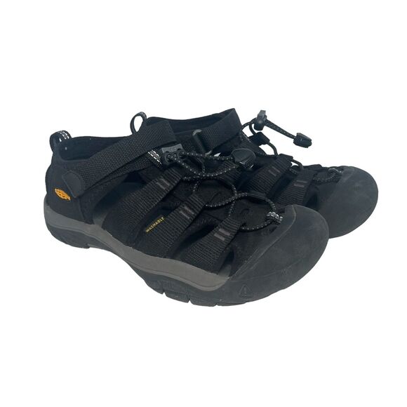 Keen Newport H2 Hiking Sandals Waterproof Outdoor Trail Shoes Black Youth Boys 3